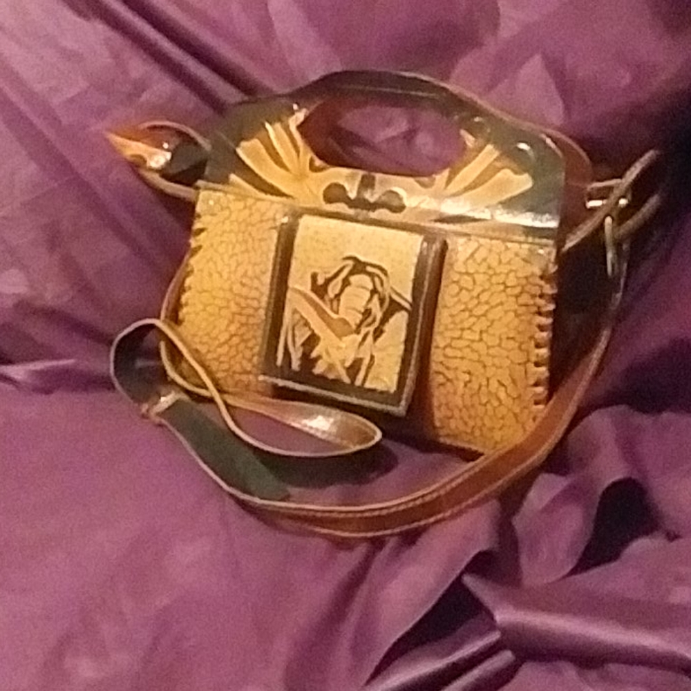 Hand made crossbody clutch purse